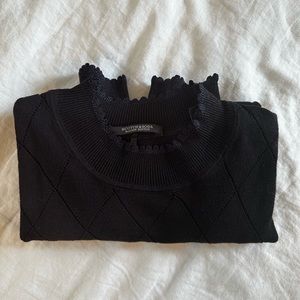 Scotch & Soda black mock neck sweater
